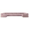 WOHNLANDSCHAFT modulares Sofa Birno-U3 - 475x190x70 cm Rosa Cord - Rosa, Holzwerkstoff/Textil (475/70/190cm) - ALTDECOR