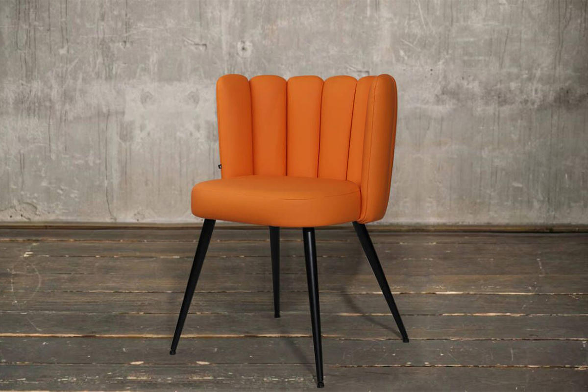 ESSZIMMERSTUHL JADA Orange Kunstleder - Orange, Textil (59/79/55cm) - KAWOLA