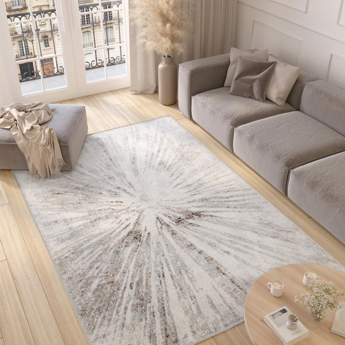 TEPPICH VALLEY Hellgrau 300/400 cm - Hellgrau, Textil (300/400cm) - Tapiso