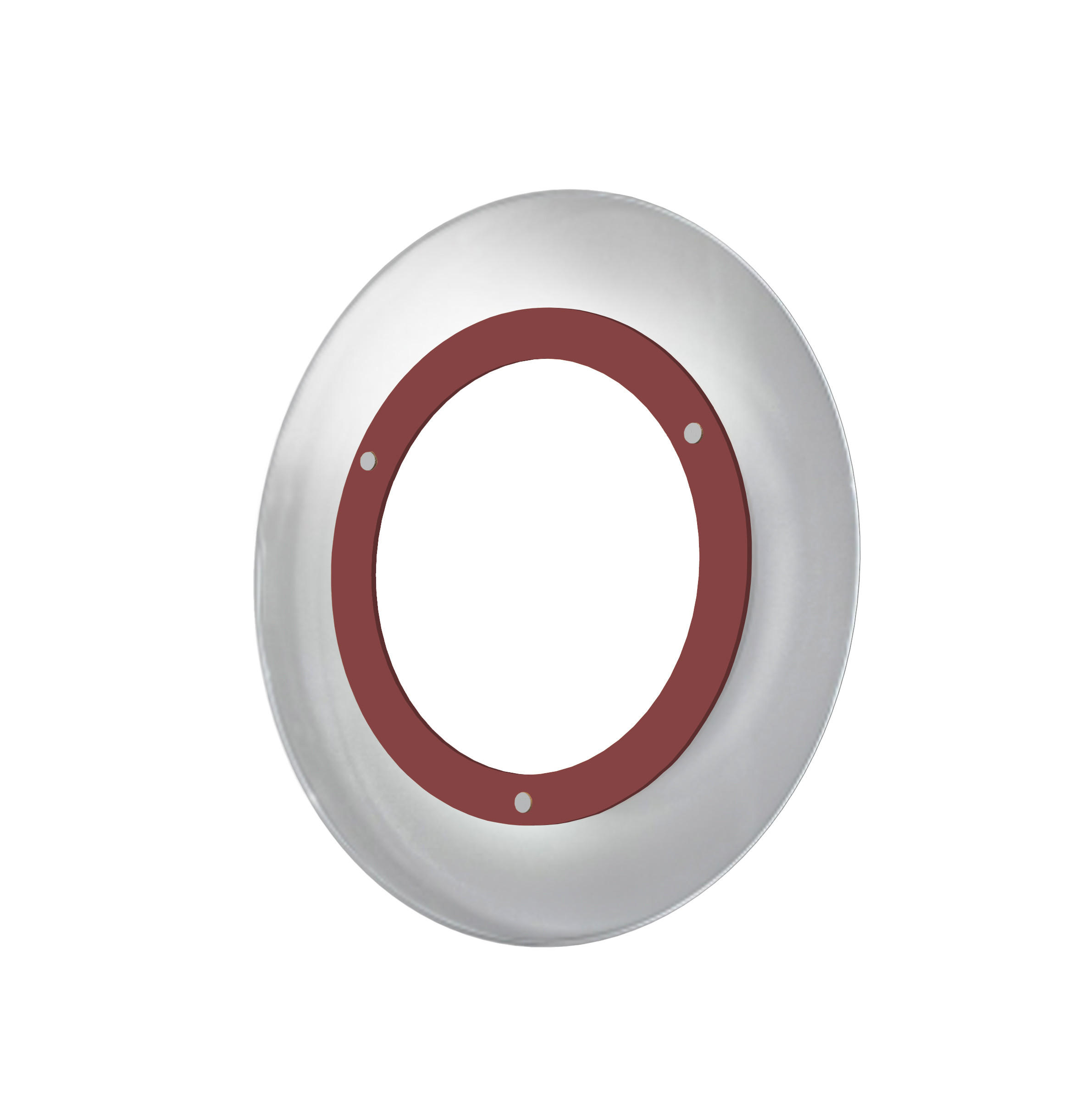 LED-DECKENLEUCHTE - Rot, Metall (35/35/7cm) - Lumicom
