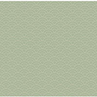 TAPETE Art Decó Muster 53 cm x 10 m - Grün, Papier (53/1000cm) - Sanders & Sanders