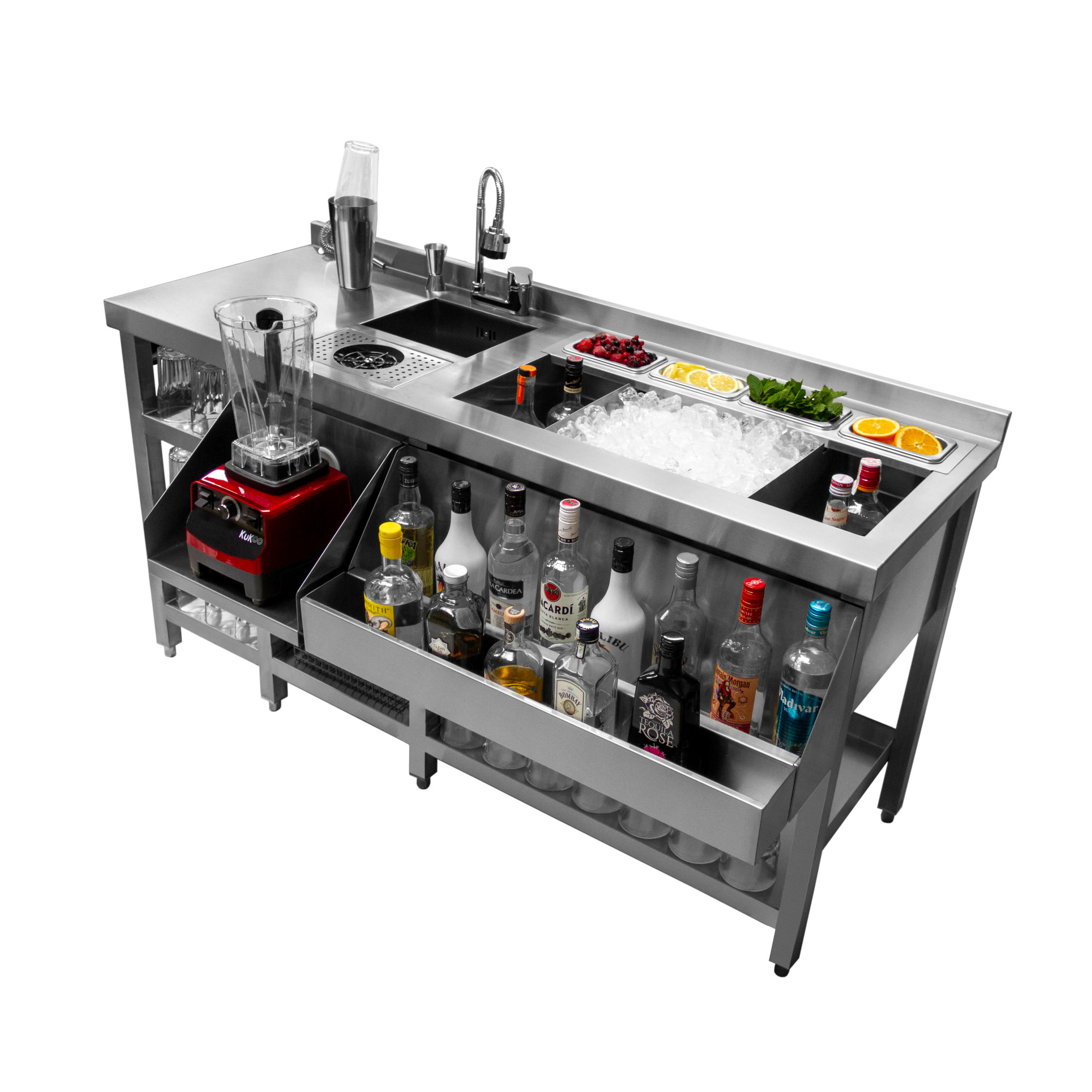 COCKTAILBAR STATION Deluxe - Alufarben, Metall (1/1/55cm) - Monstershop