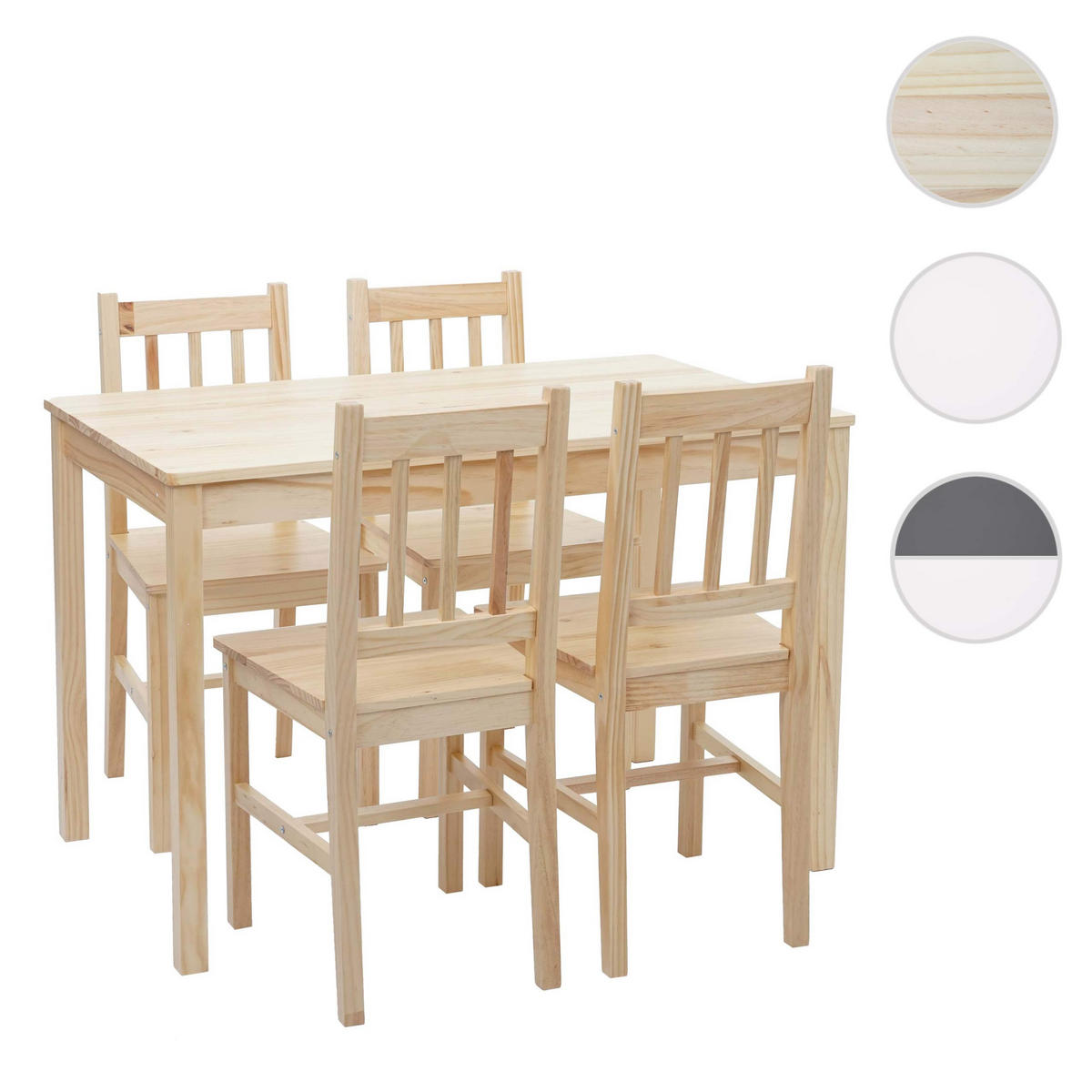 ESSZIMMER-SET Braun - Braun, Holz (108/86/64cm) - MCW