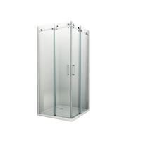DUSCHKABINE TELA Klar 100 x 100 x 195 cm 8 mm ESG - Klar, Glas (100/100/195cm) - Glasdeals