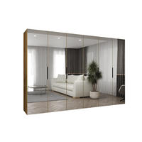 DREHTÜRENSCHRANK 202/300/52 6-türig - Schwarz/Eiche Artisan, Holz (300/202/52cm) - MÖBEL KRYSPOL