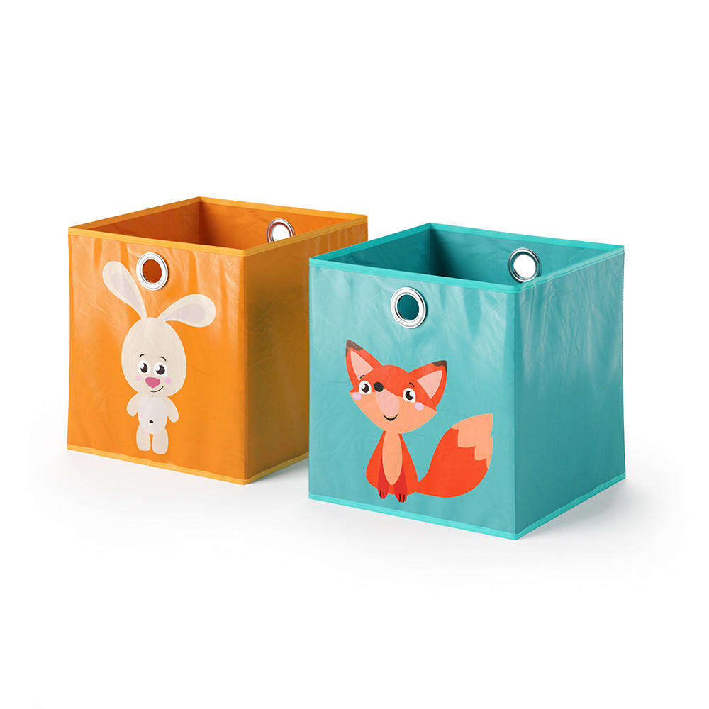 Vicco SKLADACÍ BOX Oranžová/modrá 30 x 30 cm Súprava 2