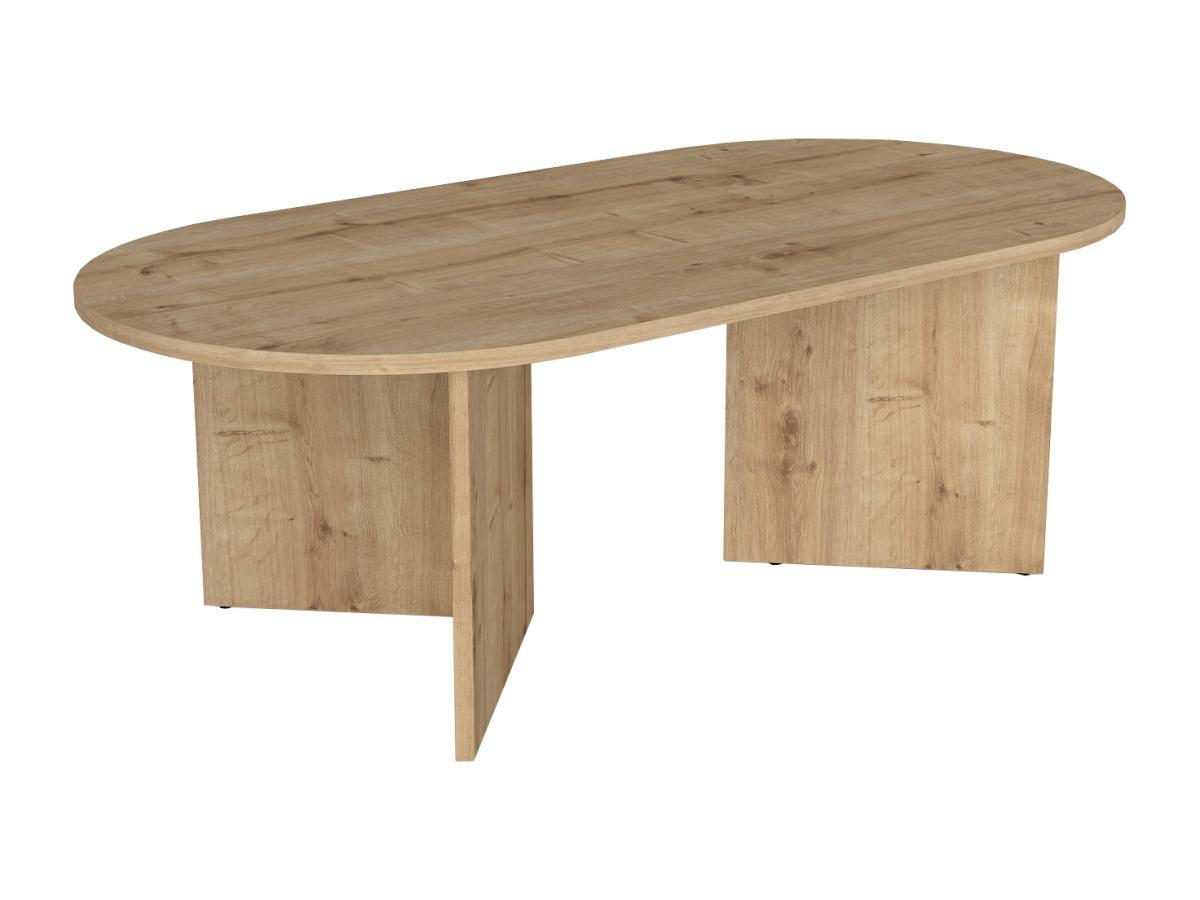 COUCHTISCH - Holzfarben hell - TOPANIA - Hellbraun, Holz (120/60/39.6cm) - Vente-Unique