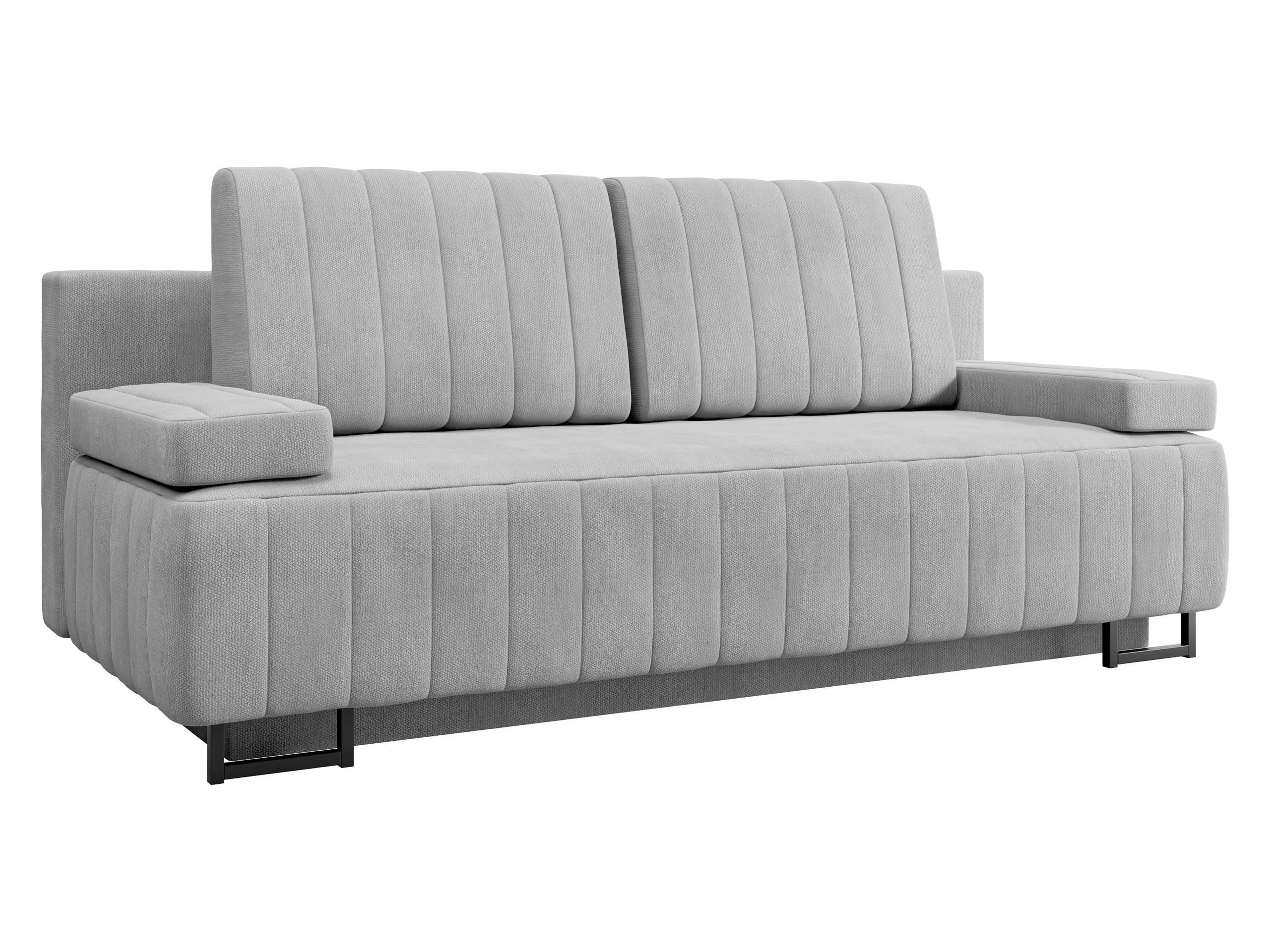 SCHLAFSOFA Laguna - Hellgrau/Schwarz, Holz/Textil (200/90/90cm) - MIRJAN24