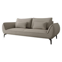 SCHLAFSOFA Cavo 3R - Beige/Schwarz, Holz/Textil (249/86/118cm) - MIRJAN24