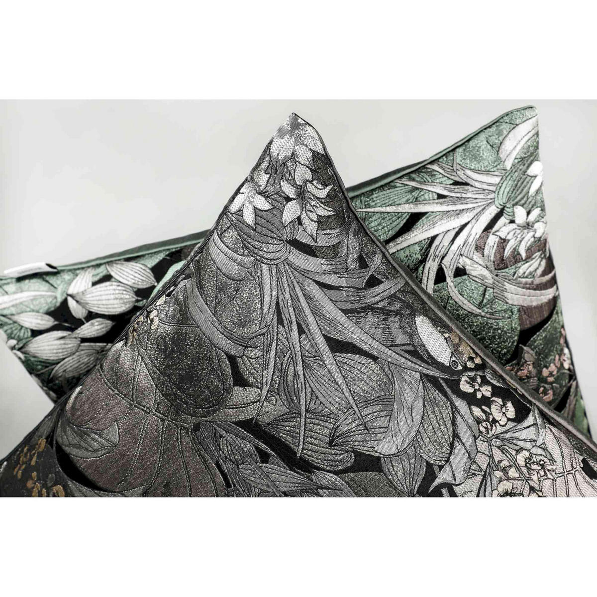 ZIERKISSENHÜLLE TOUCAN - Anthrazit, Textil (45/45cm) - Schöner Wohnen