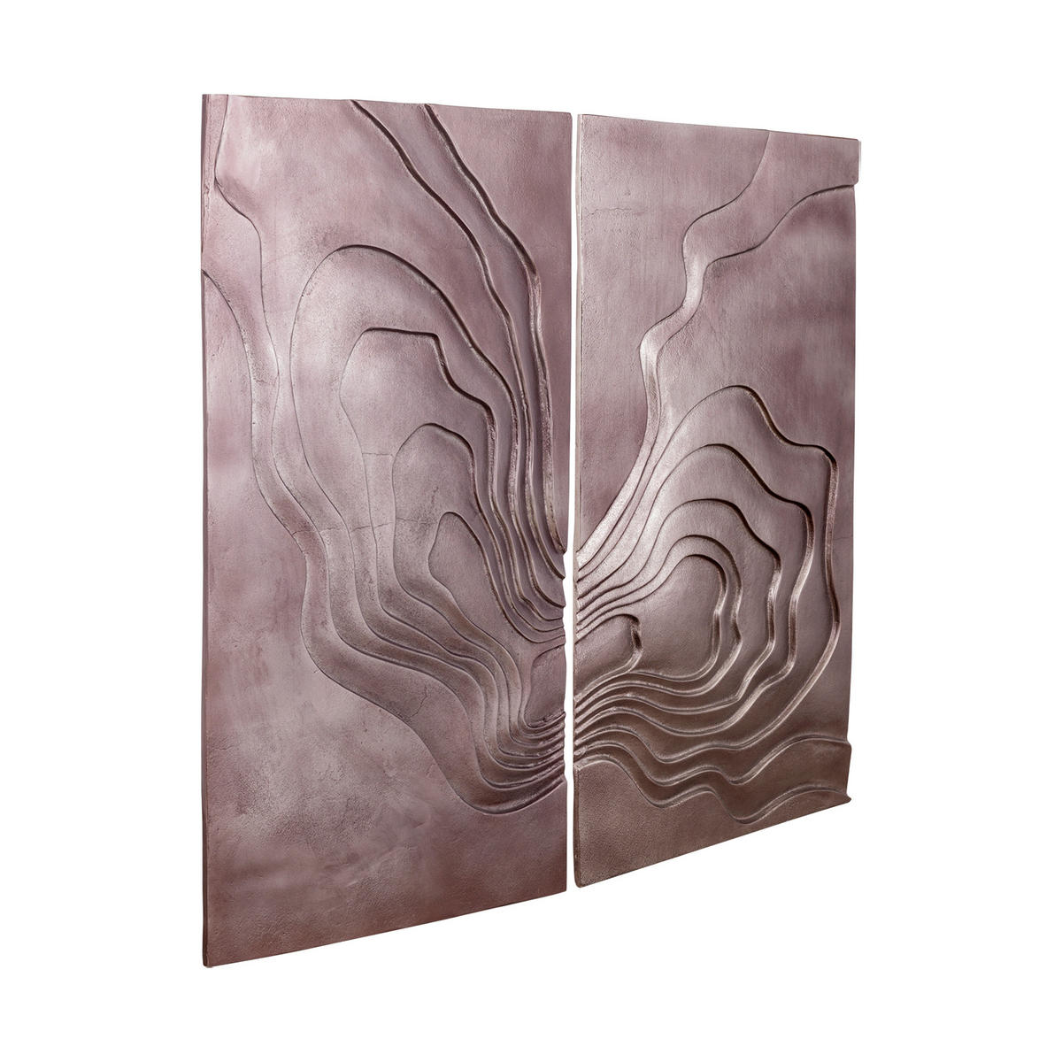 WANDPANEEL Erike Braun 100/2.5/90cm - Braun, Metall (2.5/90/100cm) - PTMD Collection