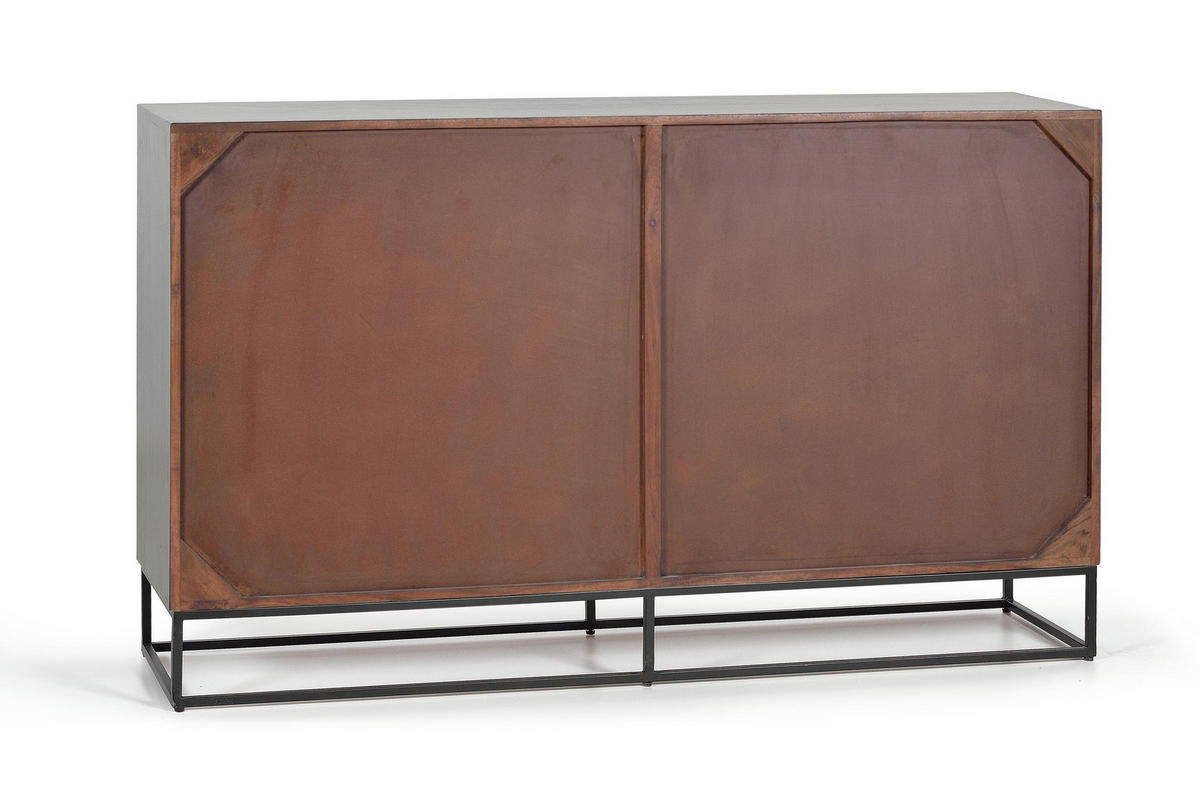 SIDEBOARD aus Mangoholz - Grau, Holz (40/91/150cm) - Giner y Colomer