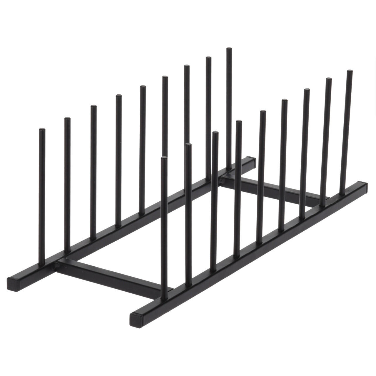 TELLERSTÄNDER für 8 Teller 34,5/12,5/12 cm - Schwarz, Metall (12.5/12/34.5cm) - Home Styling Collection