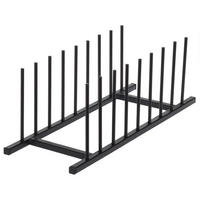 TELLERSTÄNDER für 8 Teller 34,5/12,5/12 cm - Schwarz, Metall (12.5/12/34.5cm) - Home Styling Collection