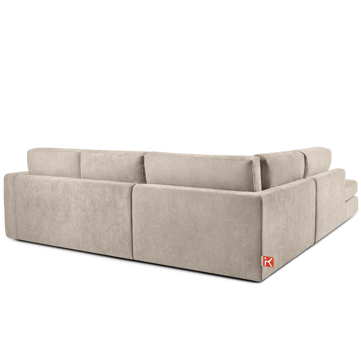 ECKSOFA links VERUS - Creme, Holz/Holzwerkstoff (297/248cm) - KONSIMO®