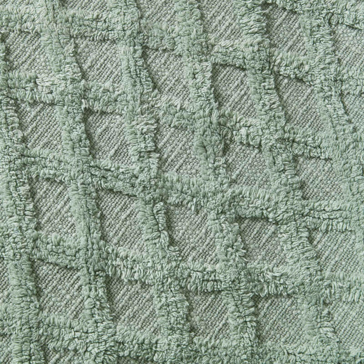 WOHNDECKE 125/150 cm, Baumwolle getuftet - Salbeigrün, Textil (125/150cm) - Homescapes