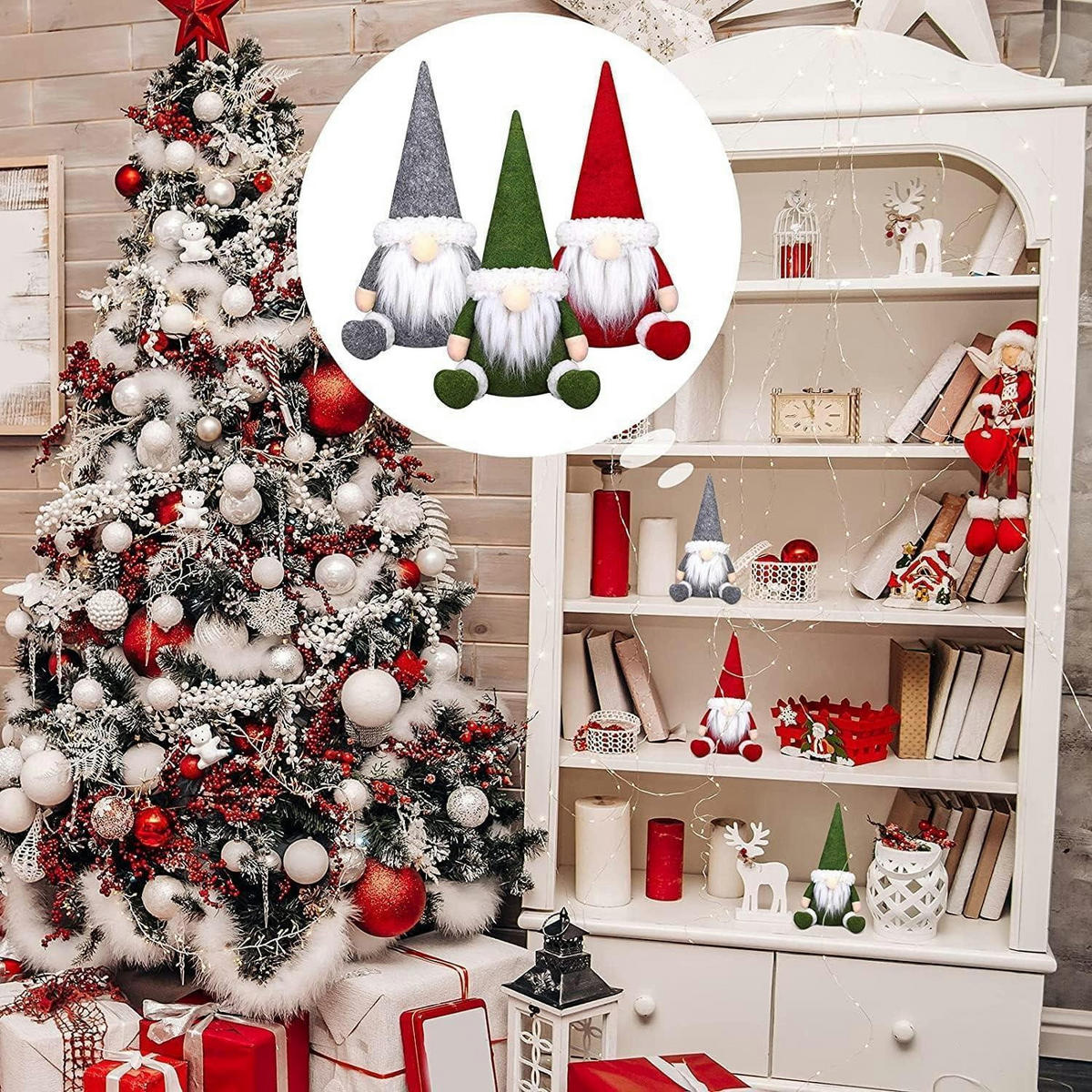 WEIHNACHTSZWERG 3-teiliges Set 30 cm - Multicolor, Textil (15/30/30cm)