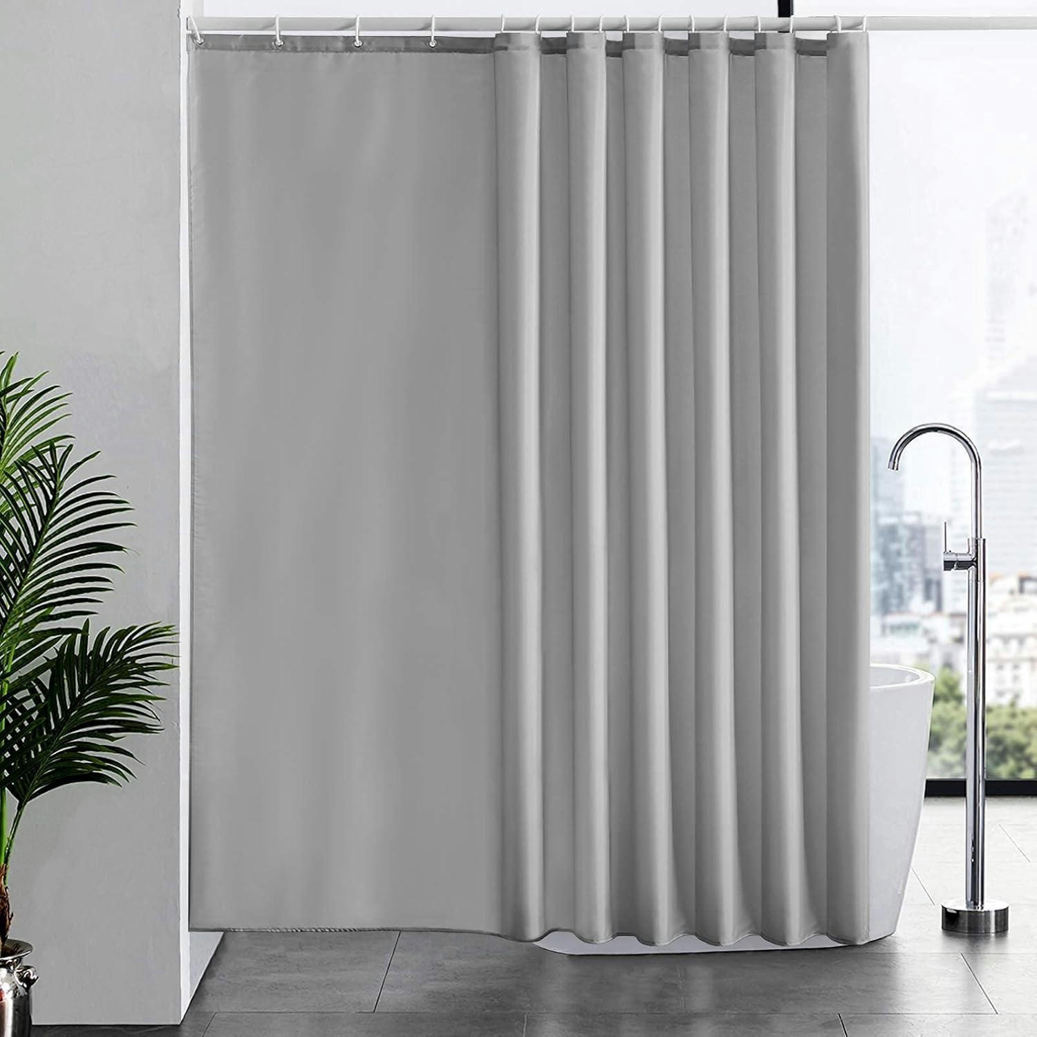 DUSCHVORHANG Grau 240 x 180 cm - Grau, Textil (180/240cm)
