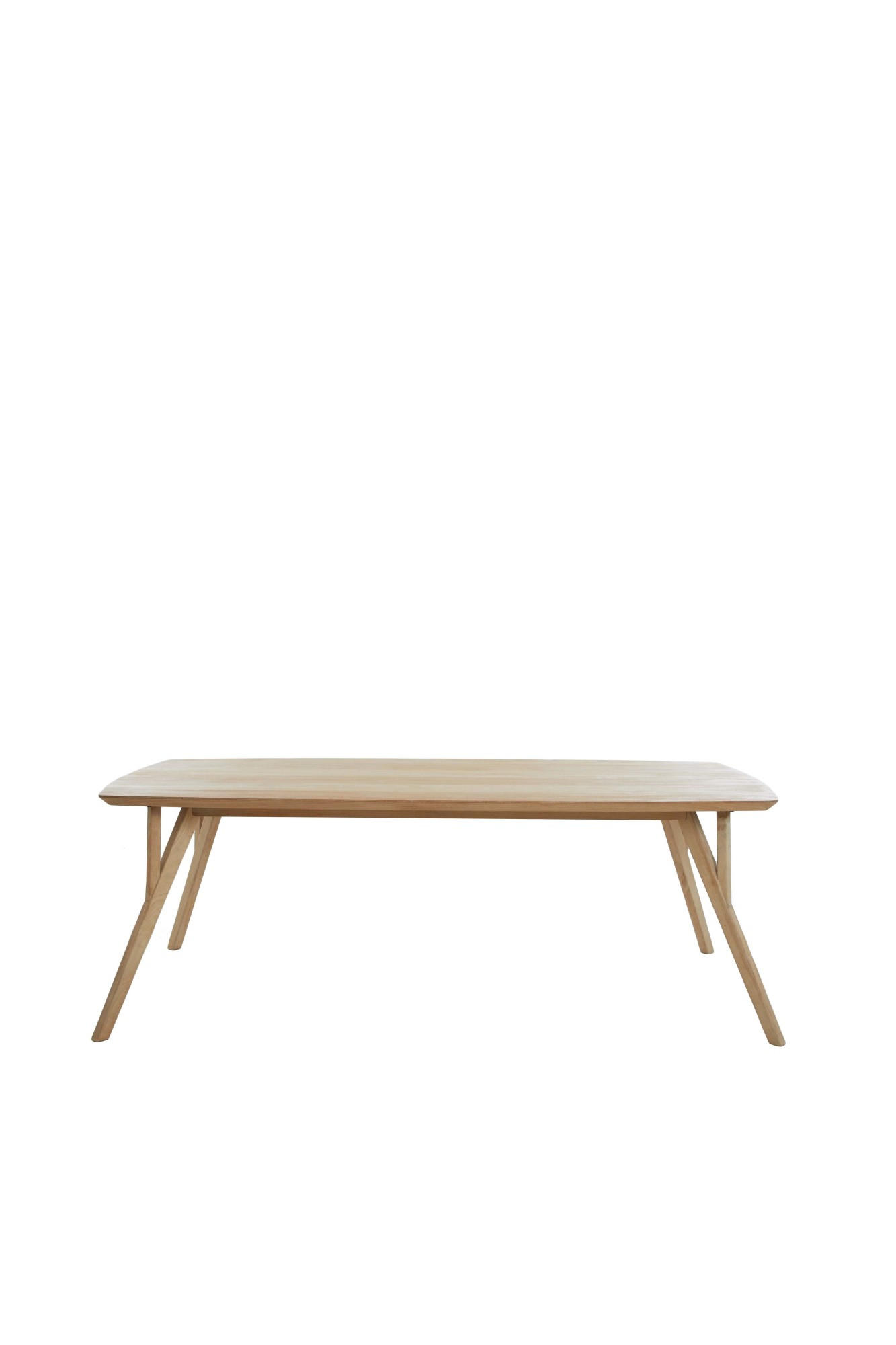 ESSTISCH Quenza Braun 200/100/76 cm - Hellbraun, Holz (200/100/76cm) - Light & Living