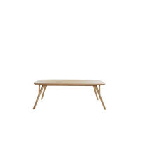 ESSTISCH Quenza Braun 200/100/76 cm - Hellbraun, Holz (200/100/76cm) - Light & Living