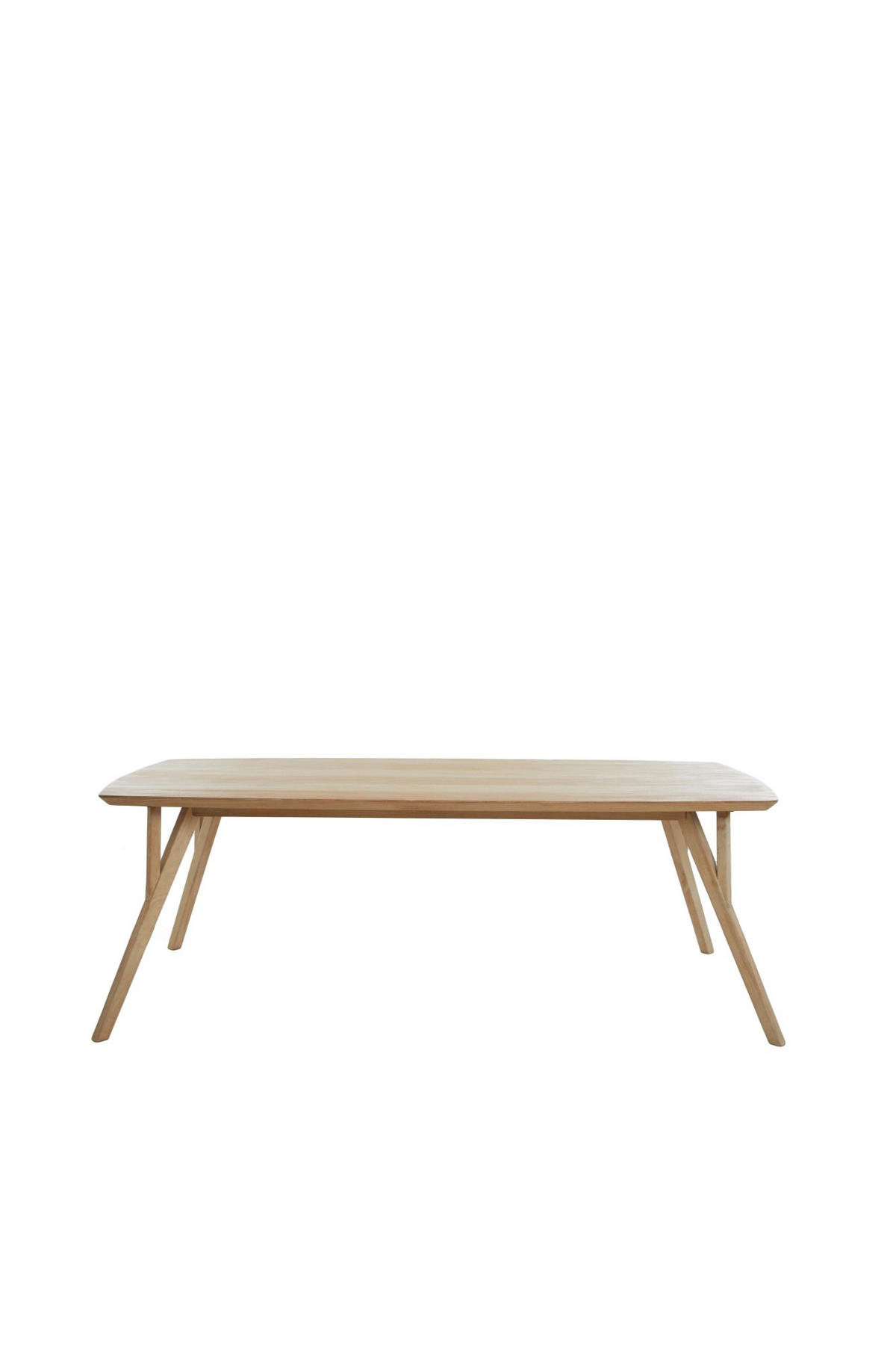 ESSTISCH Quenza Braun 200/100/76 cm - Hellbraun, Holz (200/100/76cm) - Light & Living