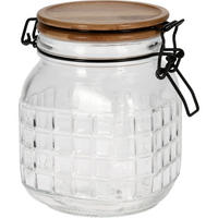 DEKO-GLAS mit dichtem Deckel 1100 ml 13,9/11,6/15 cm - Transparent, Glas (11.6/15/13.9cm) - Excellent Houseware