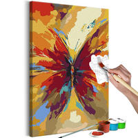 MALEN NACH ZAHLEN Bunt 40/60 cm - Multicolor, Textil (40/60cm) - KUNSTLOFT