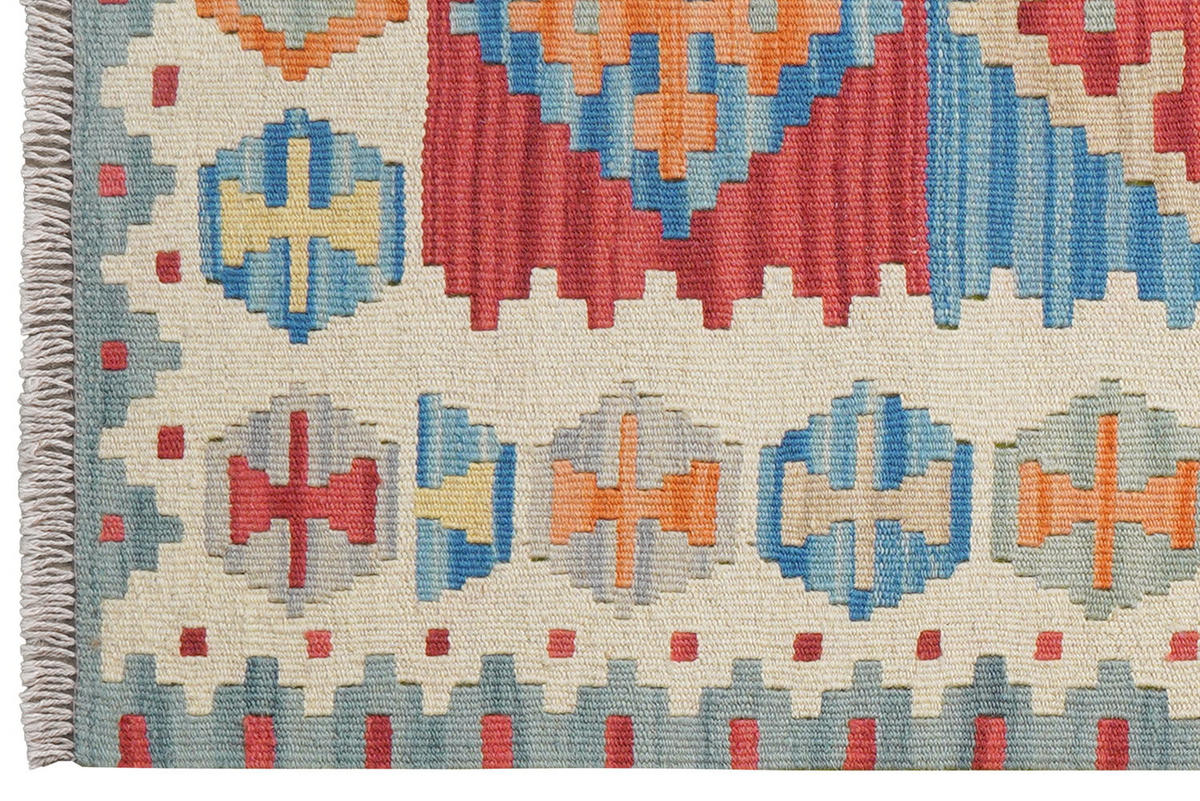 HANDWEBTEPPICH Gashgai Kelim Bunt 123/81 cm Schurwolle - Multicolor, Textil (81/123cm) - Looma