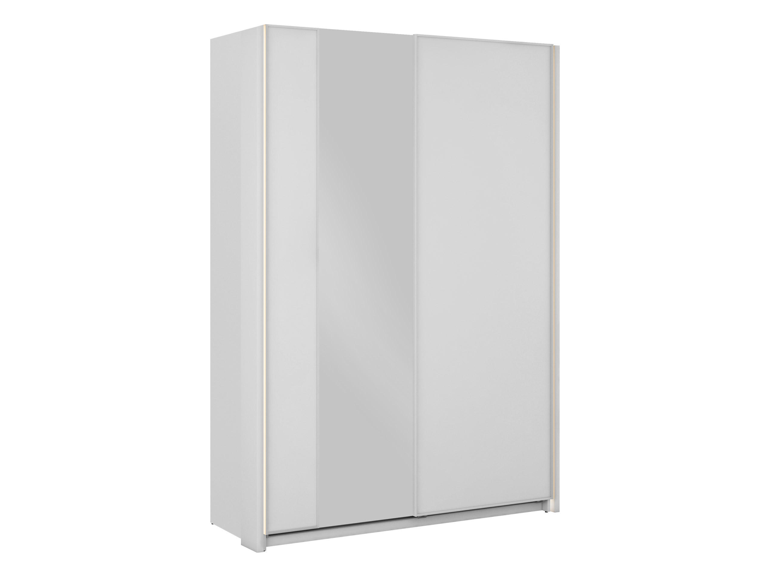 SCHIEBETÜRENSCHRANK Maxi 2D 150 MX02 mit LED Beleuchtung - Weiß, Holzwerkstoff (160/235/71cm) - MIRJAN24