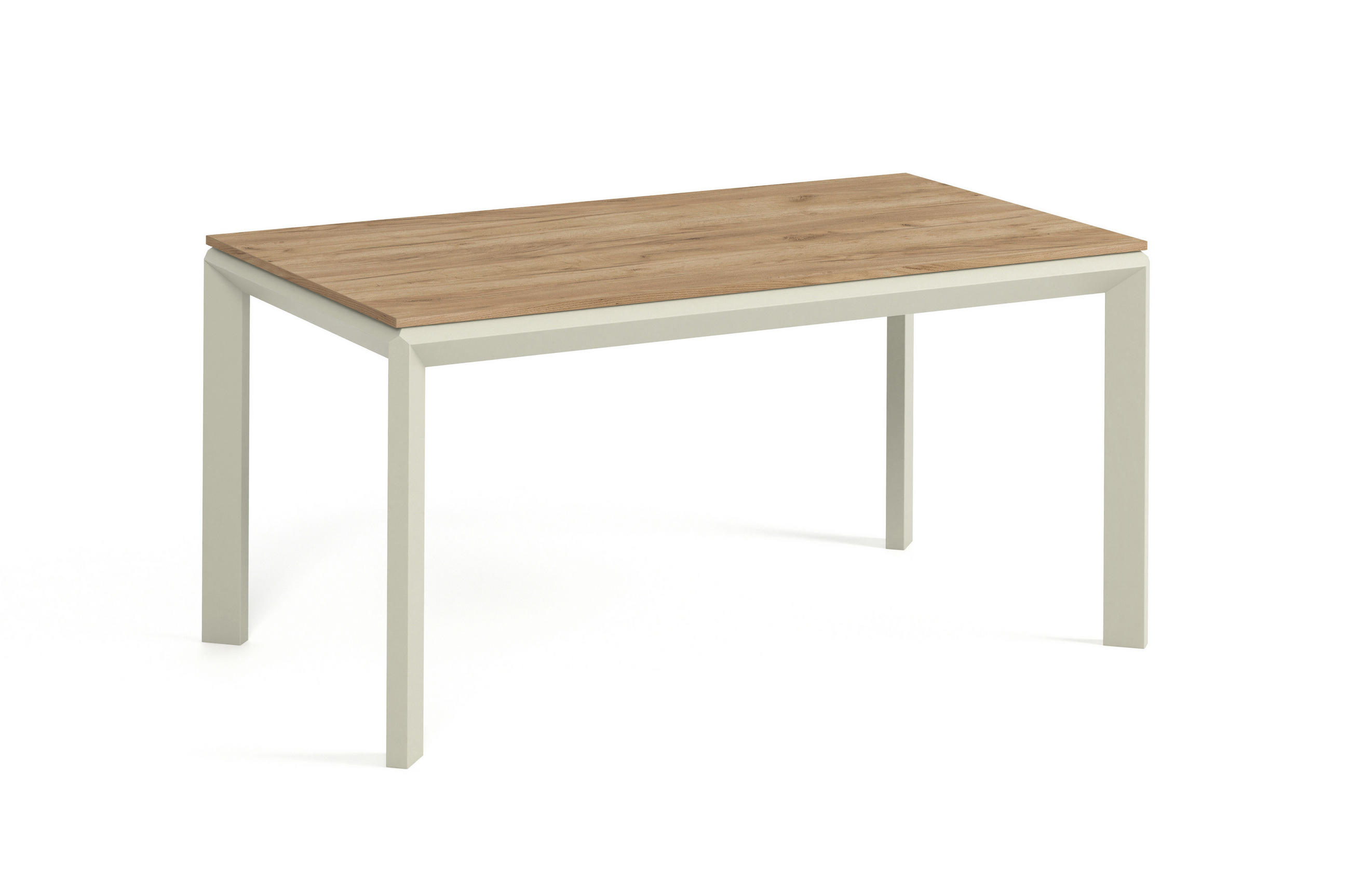 Meblini Esstisch Honigeiche, Kaschmir 160x76x90 cm