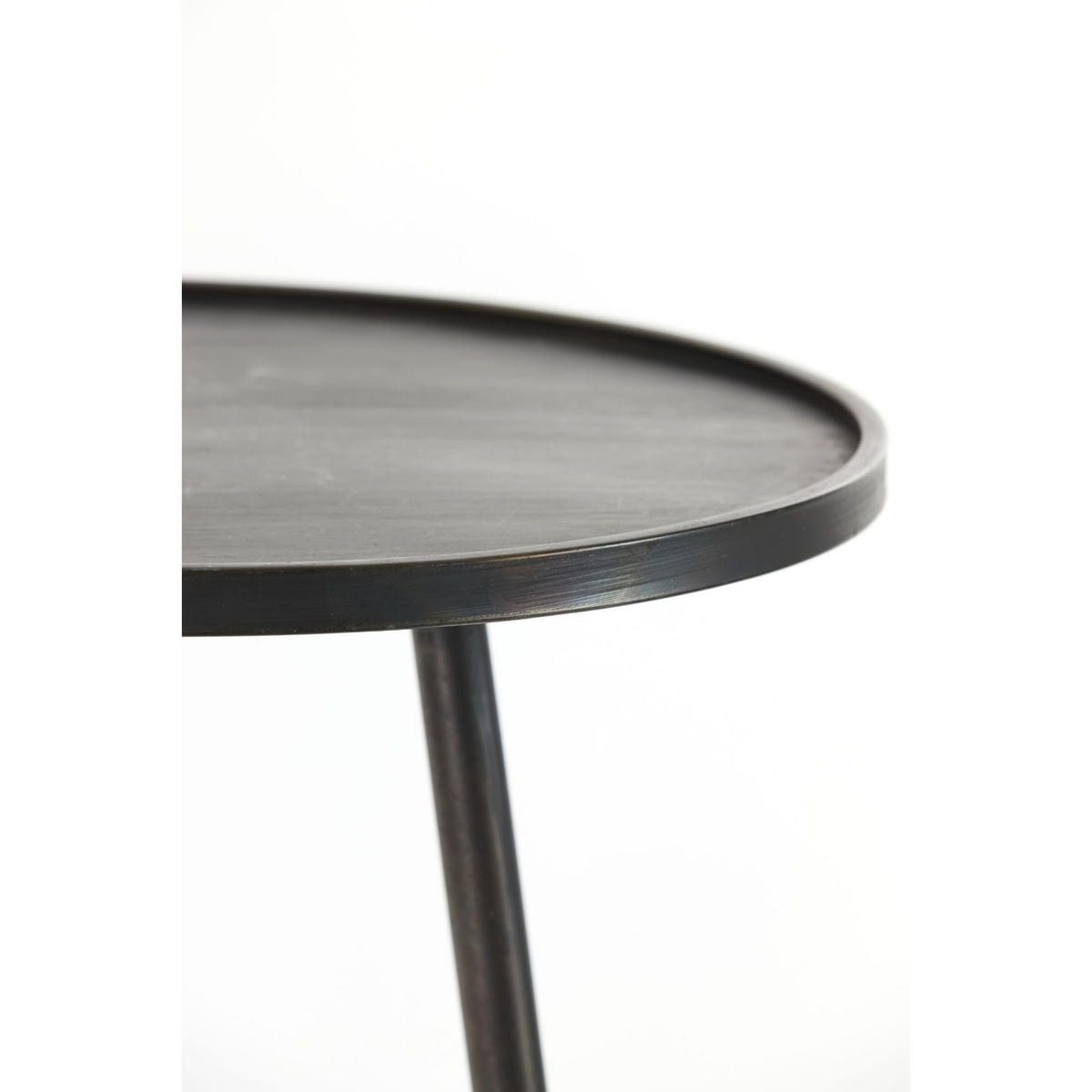 LIGHT & Living - Beistelltisch ENVIRA - Ø51x60cm - Grau - Grau, Metall (51/51/60cm) - Light & Living