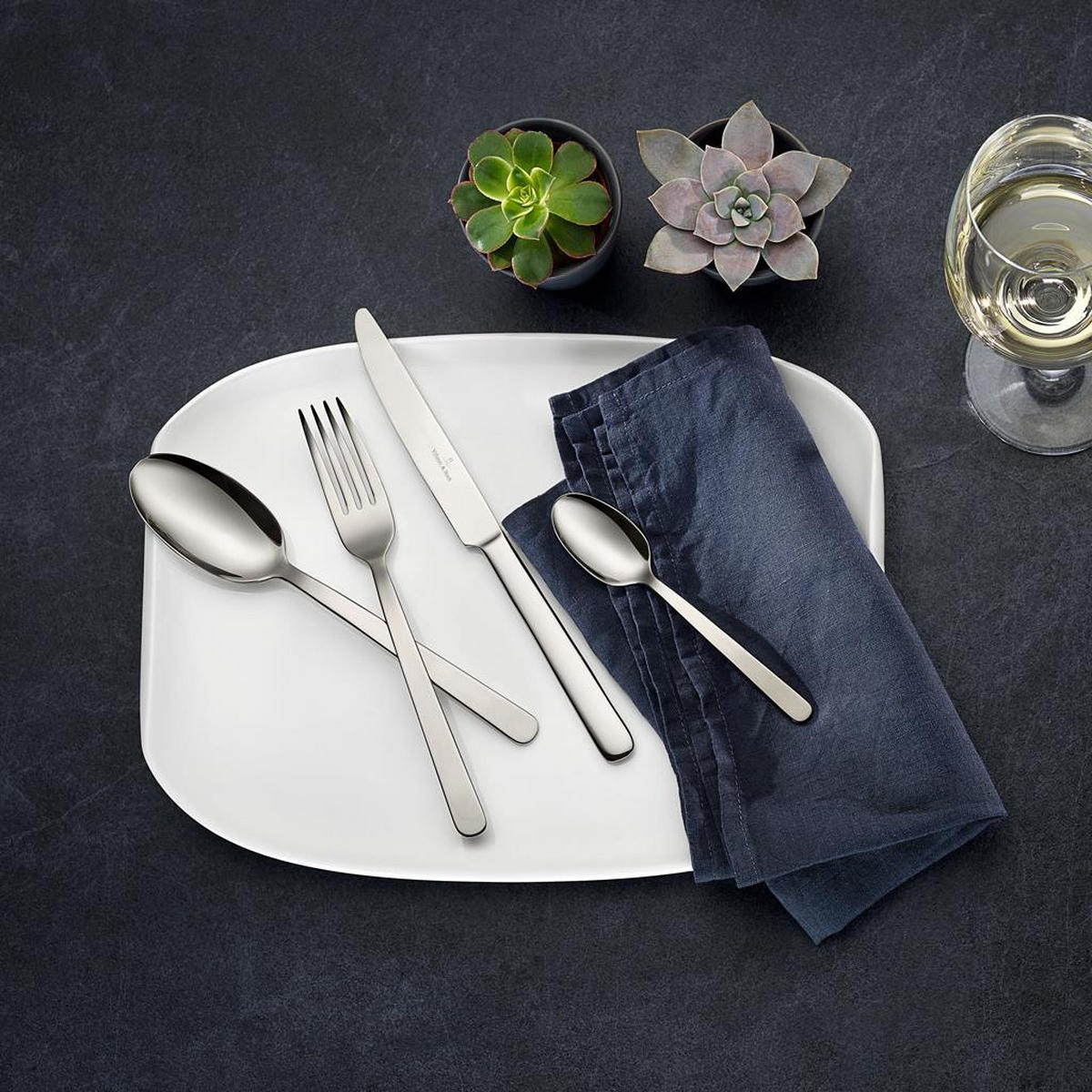 TAFELBESTECK Louis silber 144er Set - Silberfarben, Metall - Villeroy & Boch