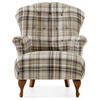SESSEL MIT FUẞSTÜTZE TOMIS, Braun/Beige - Braun, Eichenholz/Holz (76/101/83cm) - KONSIMO®