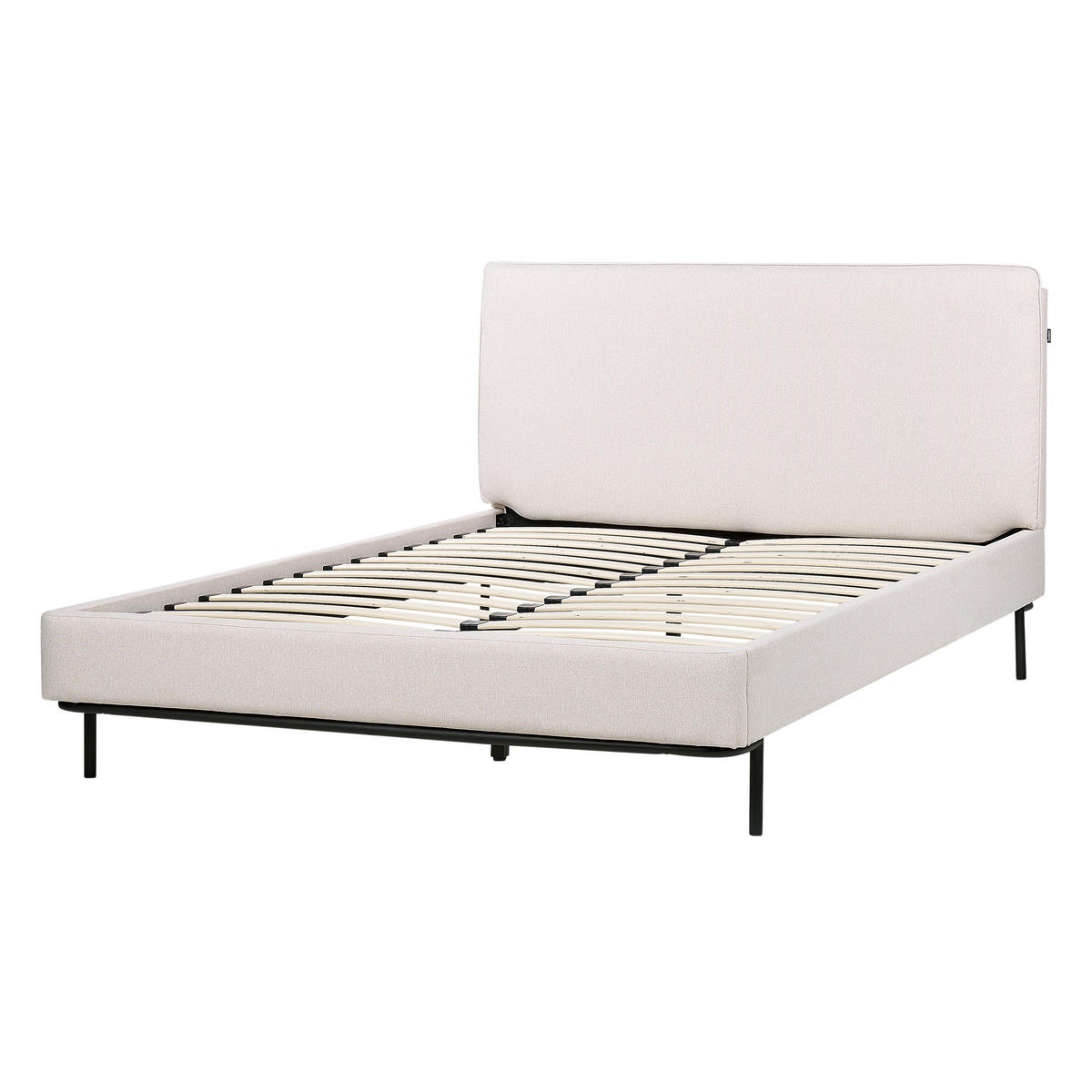 POLSTERBETT mit Lattenrost 140x200 cm Beige Corio - Creme, Textil (140/200cm) - Beliani