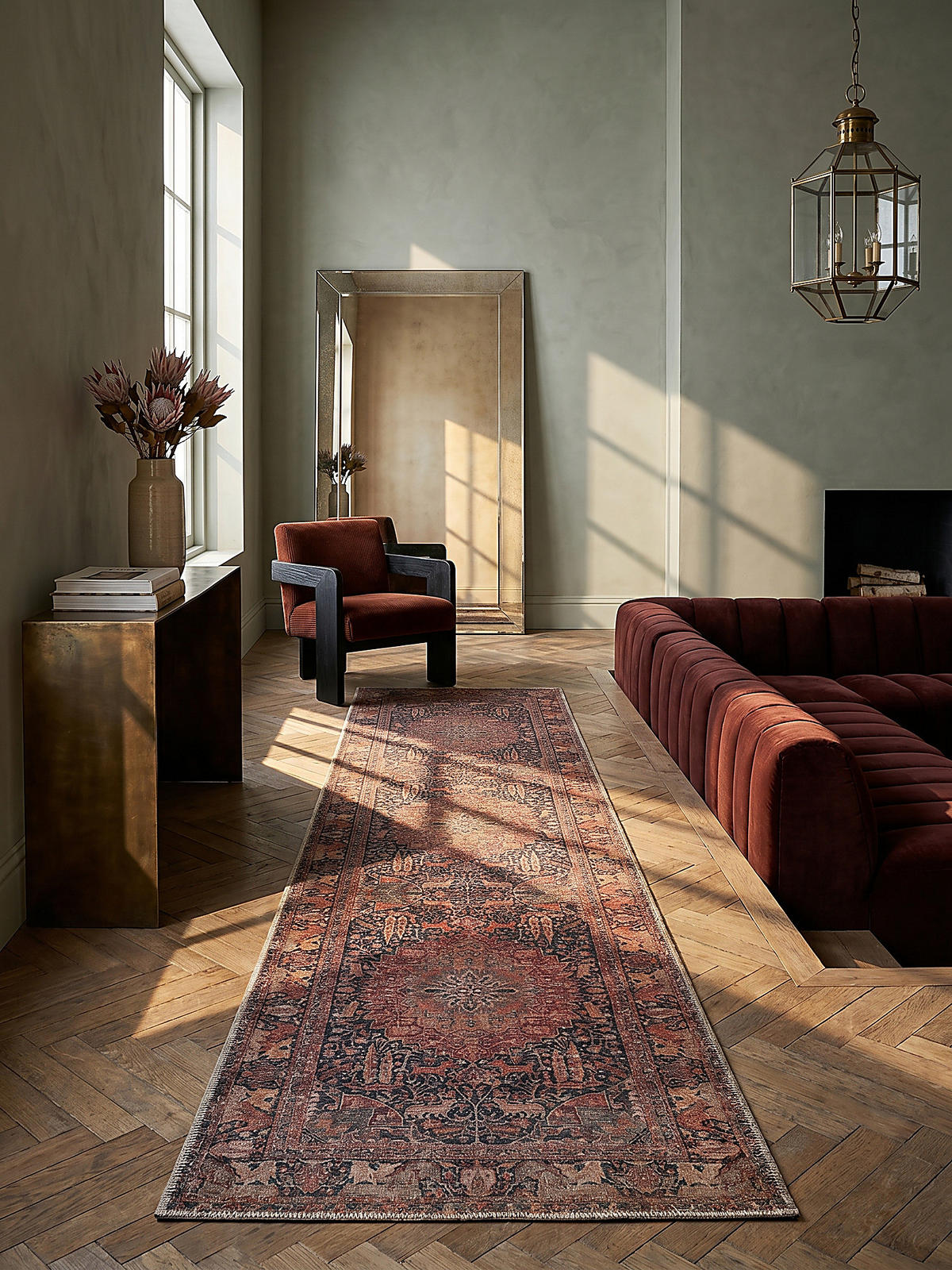 TEPPICHLÄUFER HURST 60/230 cm - Rot, Textil (230/60cm) - KADIMA DESIGN