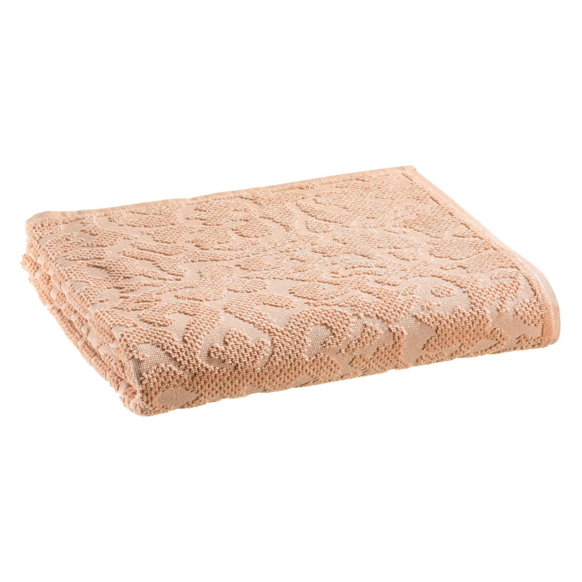 BADETUCH Gilda weißdorn 90 x 150 cm - Rosa, Textil (90/150cm) - Vivaraise