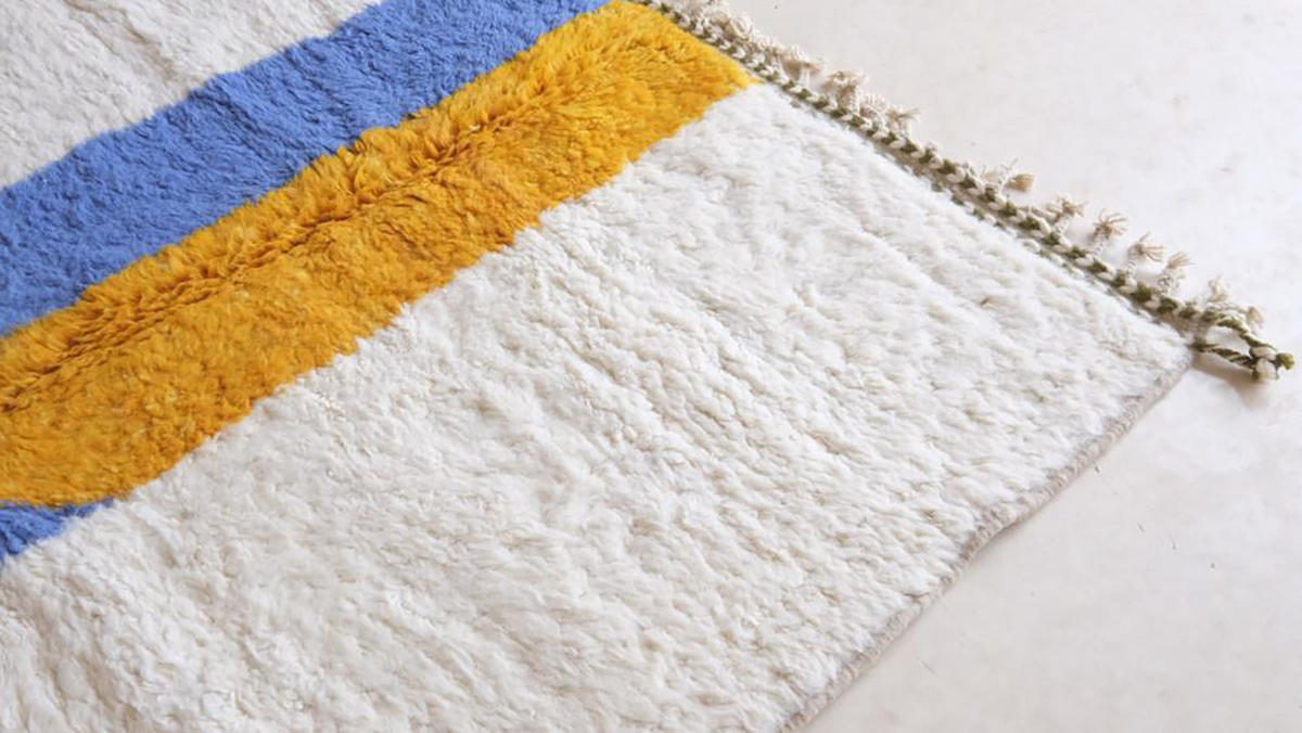 BERBERTEPPICH aus Marokko modern aus Wolle 200x 300 cm - Multicolor, Naturmaterialien (200/300cm) - AFK Living