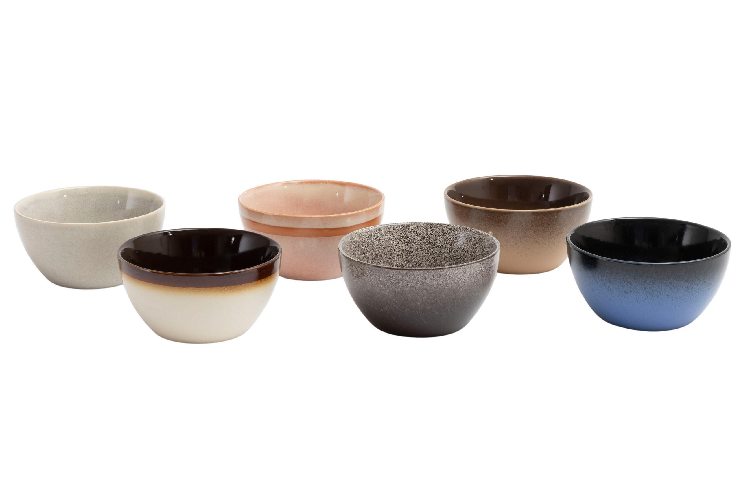 SCHÜSSEL Schusseln Earth ø 14 cm - 6 Stück - Multicolor, Keramik - Studio Tavola