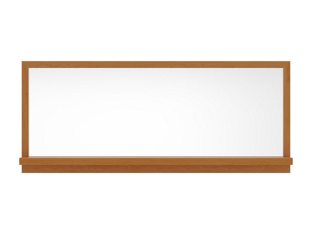 WANDSPIEGEL mit Ablage - Eiche - 120 x 50 cm - Holzfarben - JIAO - Naturfarben, Holz (120/50/12cm) - Vente-Unique