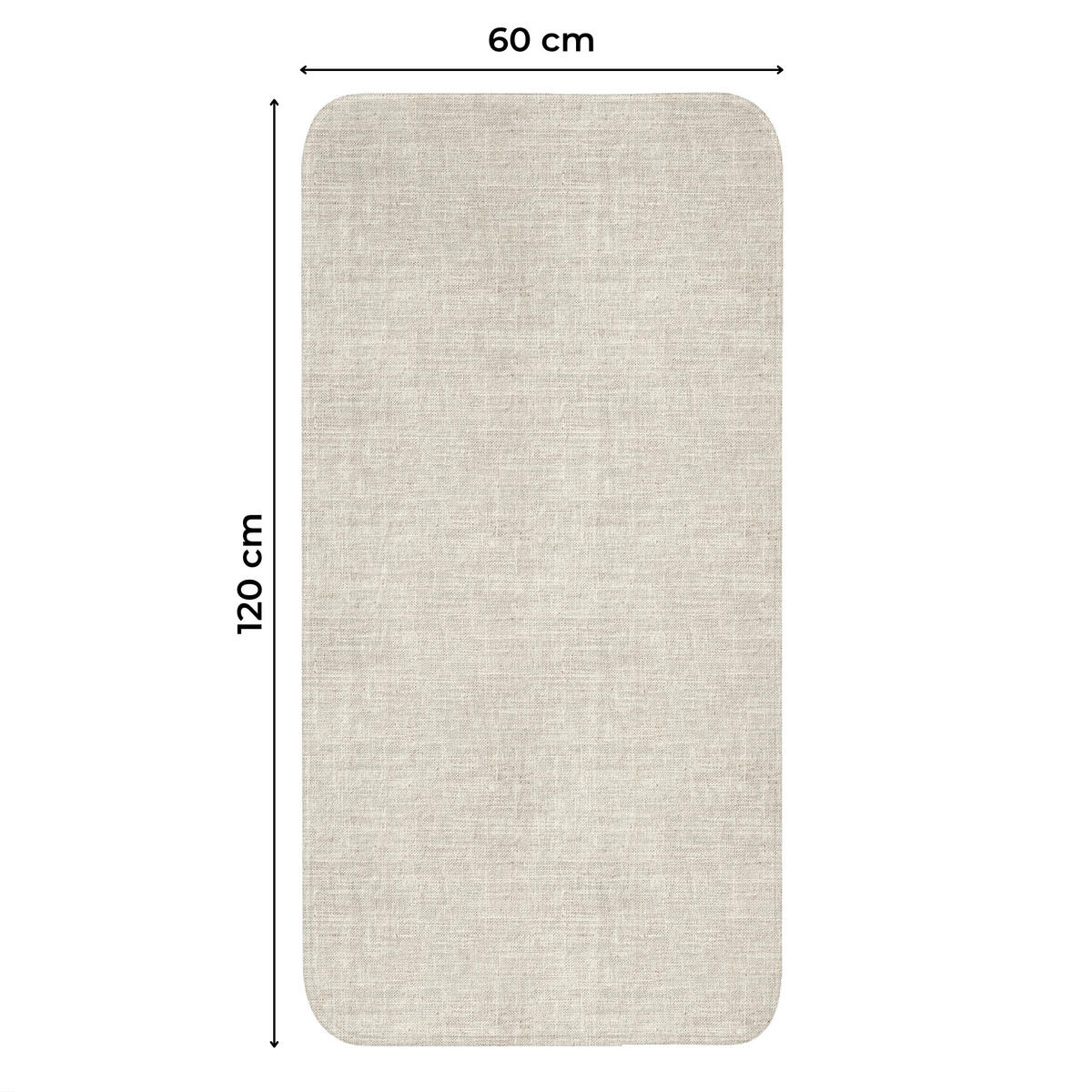 WC PŘEDLOŽKA Povlečení - Textura - Béžová 60x120 cm - béžová, textil/plast (60/1cm) - OnlyWow