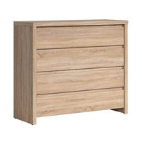 KOMODA Soren Dřevo - hnědá, kompozitní dřevo (92/105/40.5cm) - Petits-meubles