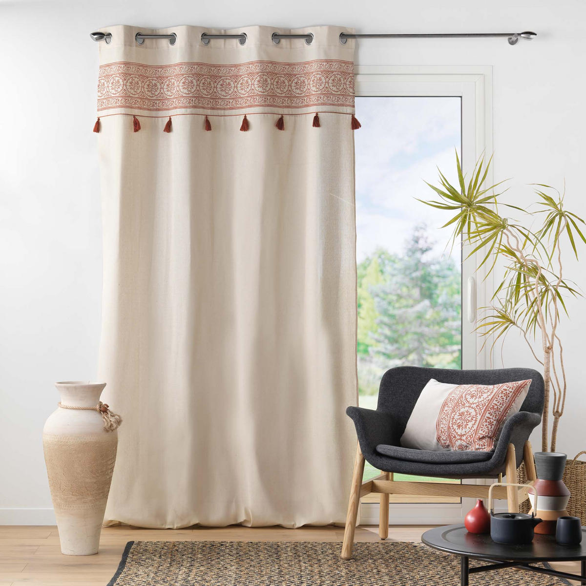 ZIERKISSEN Isalina 40/60 cm - Terra cotta, Textil (40/60cm) - Douceur d´intérieur