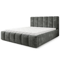 POLSTERBETT ATTORA LM 180x200 cm mit Bettkästen - Grau - Grau, Holz (180/200cm) - MASSENO