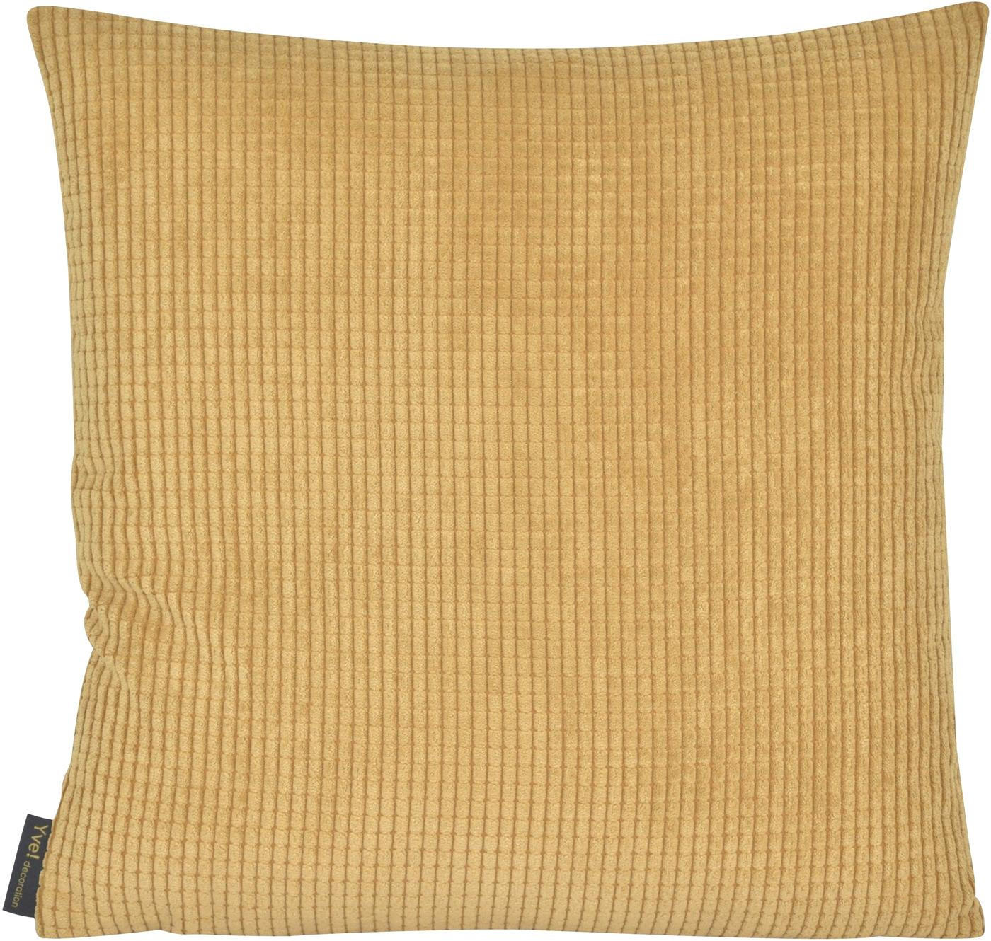 KISSENHÜLLE NEW WAVE - Currygelb, Textil (50/50cm) - Yve! decoration