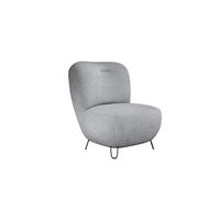 SESSEL LUIS, Skandinavischer Stil – Freistehend, 82×56×82 cm, DUNKELGRAU - Dunkelgrau/Schwarz, Holz/Textil (82/82/66cm) - DomoHome