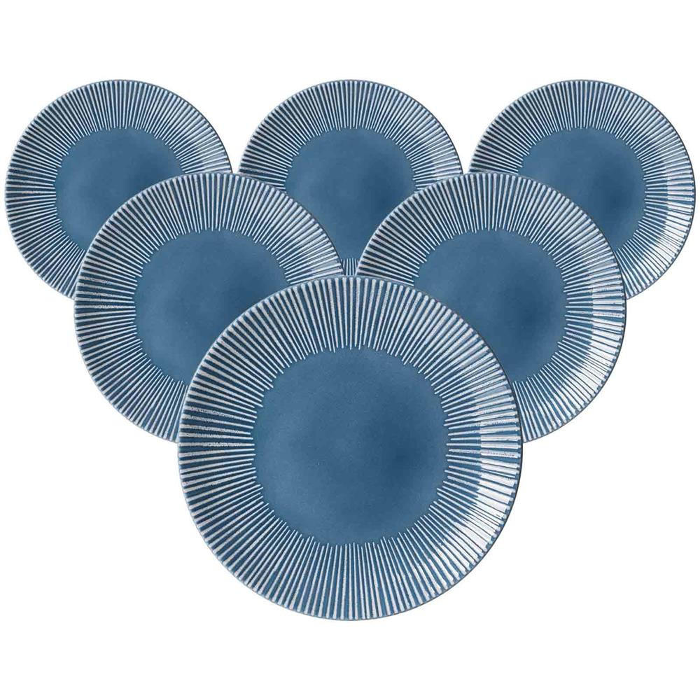 SPEISETELLER Banda Blau ø 27 cm 6er Set - Blau, Keramik (27cm) - Ritzenhoff Breker