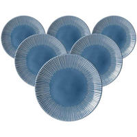SPEISETELLER Banda Blau ø 27 cm 6er Set - Blau, Keramik (27cm) - Ritzenhoff Breker