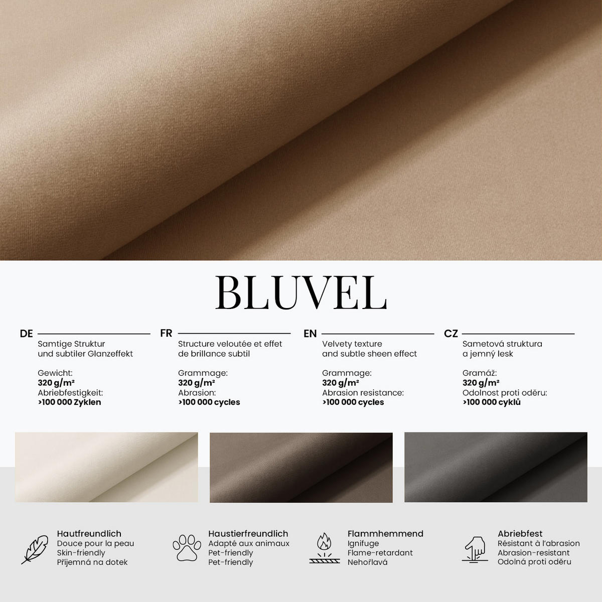 POLSTERBETT FLONELLE CLASSIC 180/200 - Hellrosa Velvet - Multipocket-Matratze - Hellrosa/Mauve, Kunststoff/Textil (180/200cm) - MKS