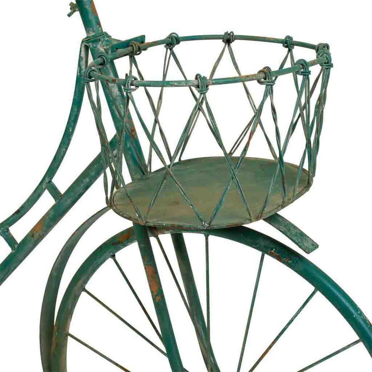 FAHRRAD metalldeko, Grün, 150x50x89 cm - Grün, Metall (150/89/50cm) - Wanderlust