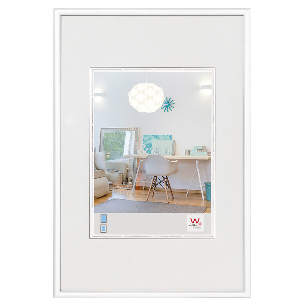 KUNSTSTOFFRAHMEN New Lifestyle Kst.-Rahmen 29,7x42 cm, weiß - Weiß, Kunststoff (30.7/43/1.4cm) - walther design